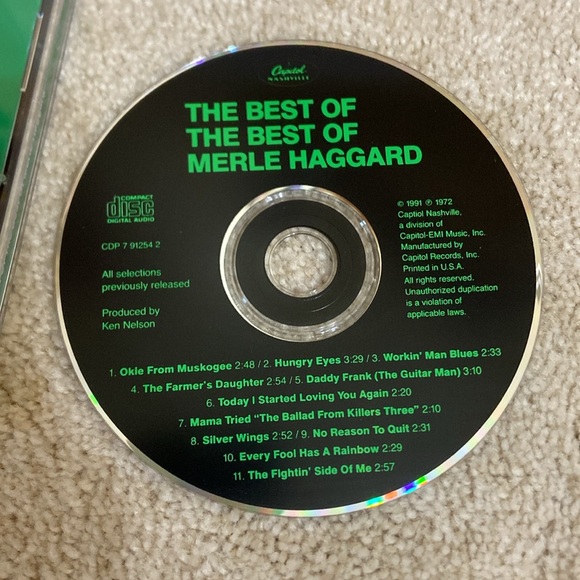 🔥 5 for $5🔥 The Best of The Best of Merle Haggard CD - Picture 3 of 5